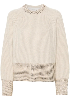 Golden Goose crystal-embellished sweater - Neutrals