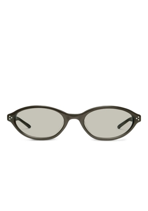 Gentle Monster La Cha BR4 oval-frame sunglasses - Green