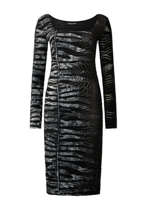Roberto Cavalli zebra-print mini dress - Black