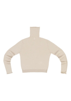extreme cashmere Thunder roll-neck top - Neutrals