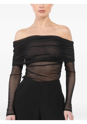 LAPOINTE off-shoulder long-sleeve blouse - Black