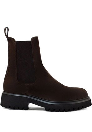 GUGLIELMO ROTTA elastic-insert pull-tab chelsea boots - Brown
