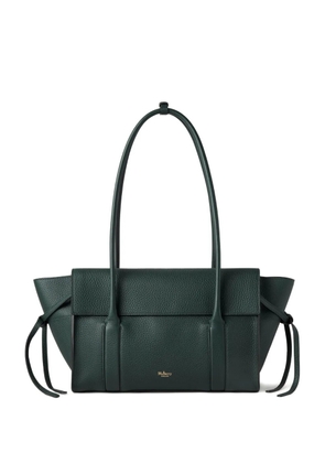 Mulberry small Soft Bayswater grain-leather tie-detail shoulder bag - Green