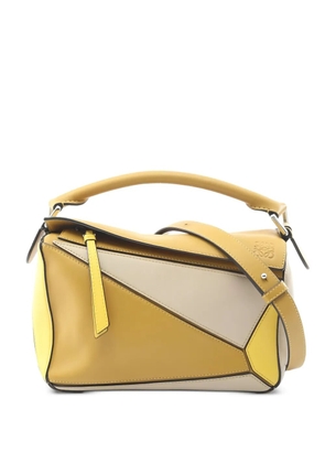 Loewe Pre-Owned 2010s small Puzzle leather tote bag - Yellow