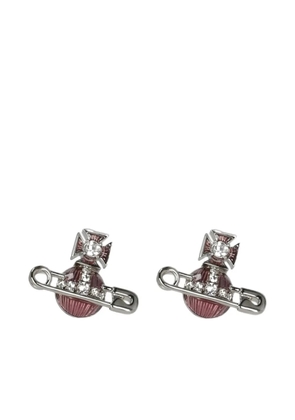 Vivienne Westwood orb crystal earrings - Pink