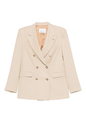 Manuel Ritz flannel double-breasted blazer - Neutrals