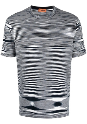 Missoni geometric-print cotton T-shirt - Blue