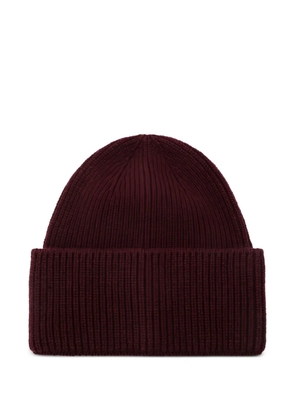 Destin ribbed beanie hat - Red