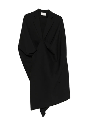 Coperni wrapped asymmetrical coat - Black