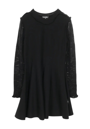CHANEL Pre-Owned crew-neck mini dress - Black