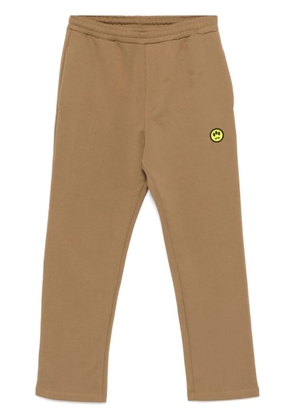 BARROW flocked-logo track pants - Brown