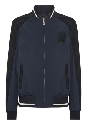 Billionaire logo-embroidered jacket - Blue