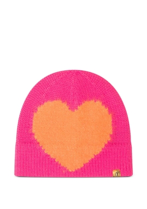Kurt Geiger London heart beanie hat - Pink