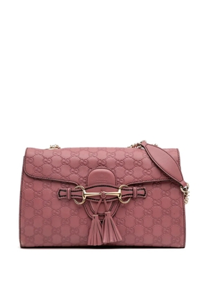 Gucci Pre-Owned 2016-2025 Medium Guccissima Emily shoulder bag - Pink