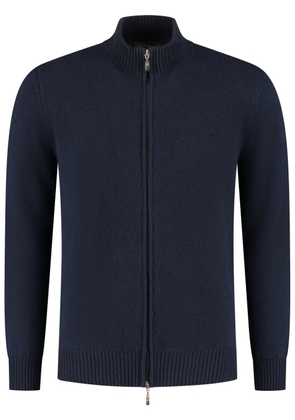 Doriani Cashmere zip-up cardigan - Blue