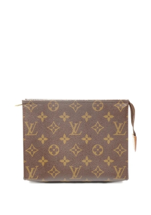 Louis Vuitton Pre-Owned 2002 19 Monogram zip pouch - Brown