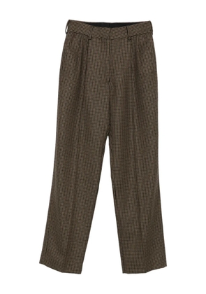 Blazé Milano Houndstooth pleated trousers - Brown