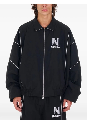Nahmias zip piped warm up jacket - Black