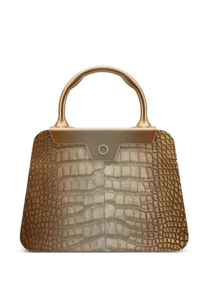 Jeffrey Levinson Andie croc-effect tote bag - Brown