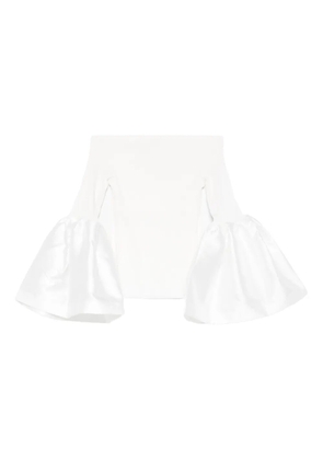 Marques'Almeida off-shoulder puff-sleeve top - White