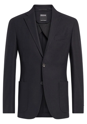 Zegna Trofeo single-breasted cashmere jacket - Black