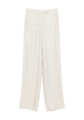 Emporio Armani textured trousers - Neutrals