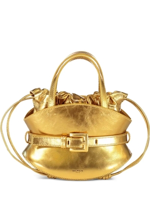 Balmain buckle shuffle mini bag - Gold
