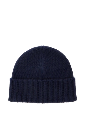 Kangra cashmere ribbed beanie - Blue