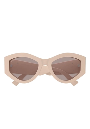 Gucci Eyewear geometric logo sunglasses - Neutrals