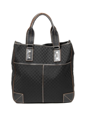 Celine Pre-Owned 2000s macadam-print top-handle bag - Black