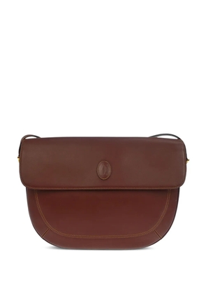 Cartier 1990-2000s flap leather shoulder bag - Brown