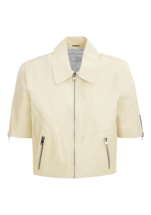 LAMARQUE short sleeve zip sevana jacket - Neutrals