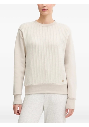 Colmar textured crew-neck sweatshirt - Neutrals