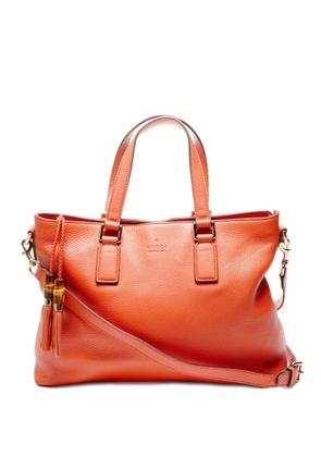 Gucci Pre-Owned 2000-2015 Bamboo Tassel bag - Orange
