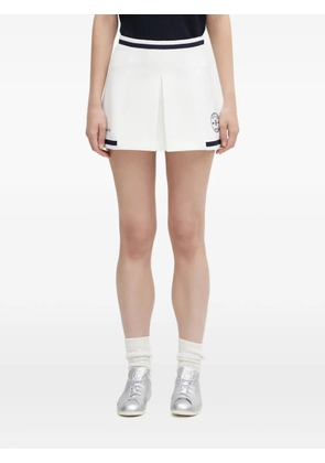 Sporty & Rich Hotel Eden Roc mini skirt - White