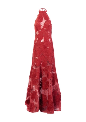 Silvia Tcherassi Mab floral lace maxi dress - Red