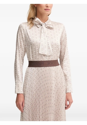Joop! Bernicia bow-tie shirt - Neutrals