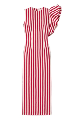 DESTREE Franz ruffle-detailing dress - Red