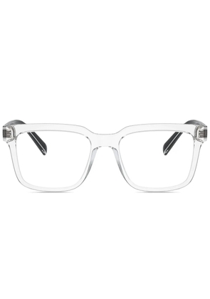 Dolce & Gabbana Eyewear logo-print square-frame glasses - White