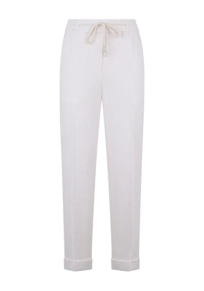 Peserico drawstring trousers - White