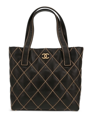 CHANEL Pre-Owned 2002 quilted leather tote bag - Black