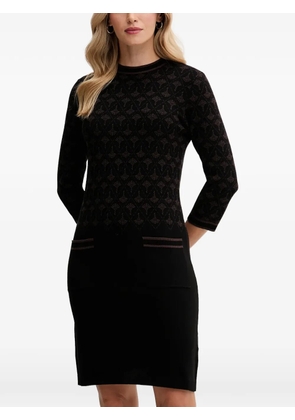 Joop! Klamie patterned mini dress - Black