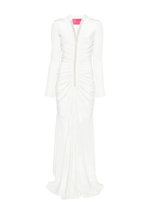 MIAU by Clara Rotescu Moon maxi dress - White