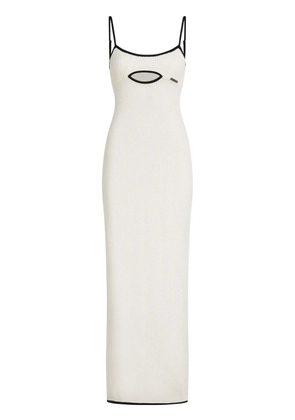 Karl Lagerfeld crochet sheer beach dress - White