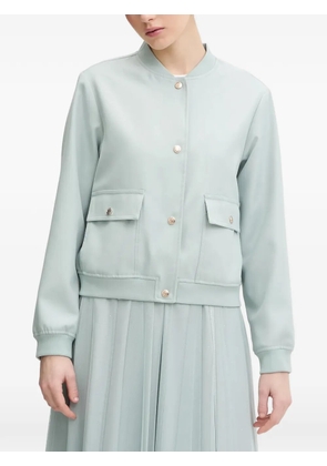 Joop! patch-pocket button-up bomber jacket - Blue