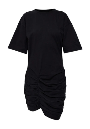 Balmain ruched-detail T-shirt dress - Black