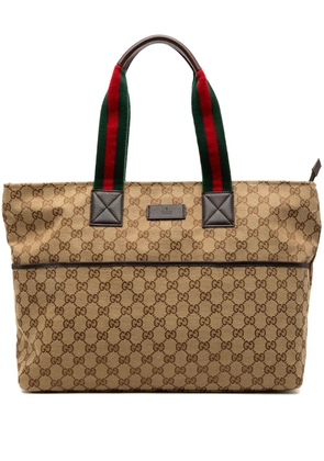 Gucci Pre-Owned 2000-2015 GG Canvas Web tote bag - Brown