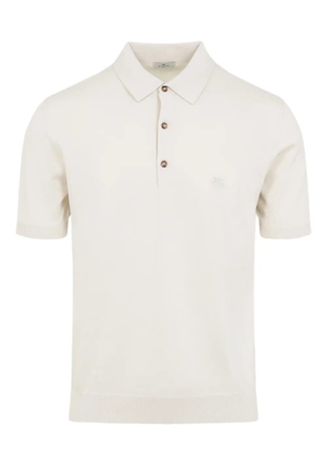 ETRO buttoned short-sleeve polo shirt - Neutrals