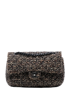 CHANEL Pre-Owned 2011 Medium Classic Tweed Double Flap shoulder bag - Brown