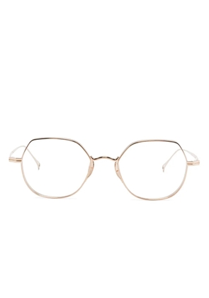 Kame Mannen geometric-frame glasses - Gold